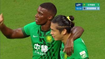 张玉宁传射达万双响,北京国安4-0完胜深圳新鹏城升至第三 张玉宁传射达万双响,北京国安4-0完胜深圳新鹏城升至第三