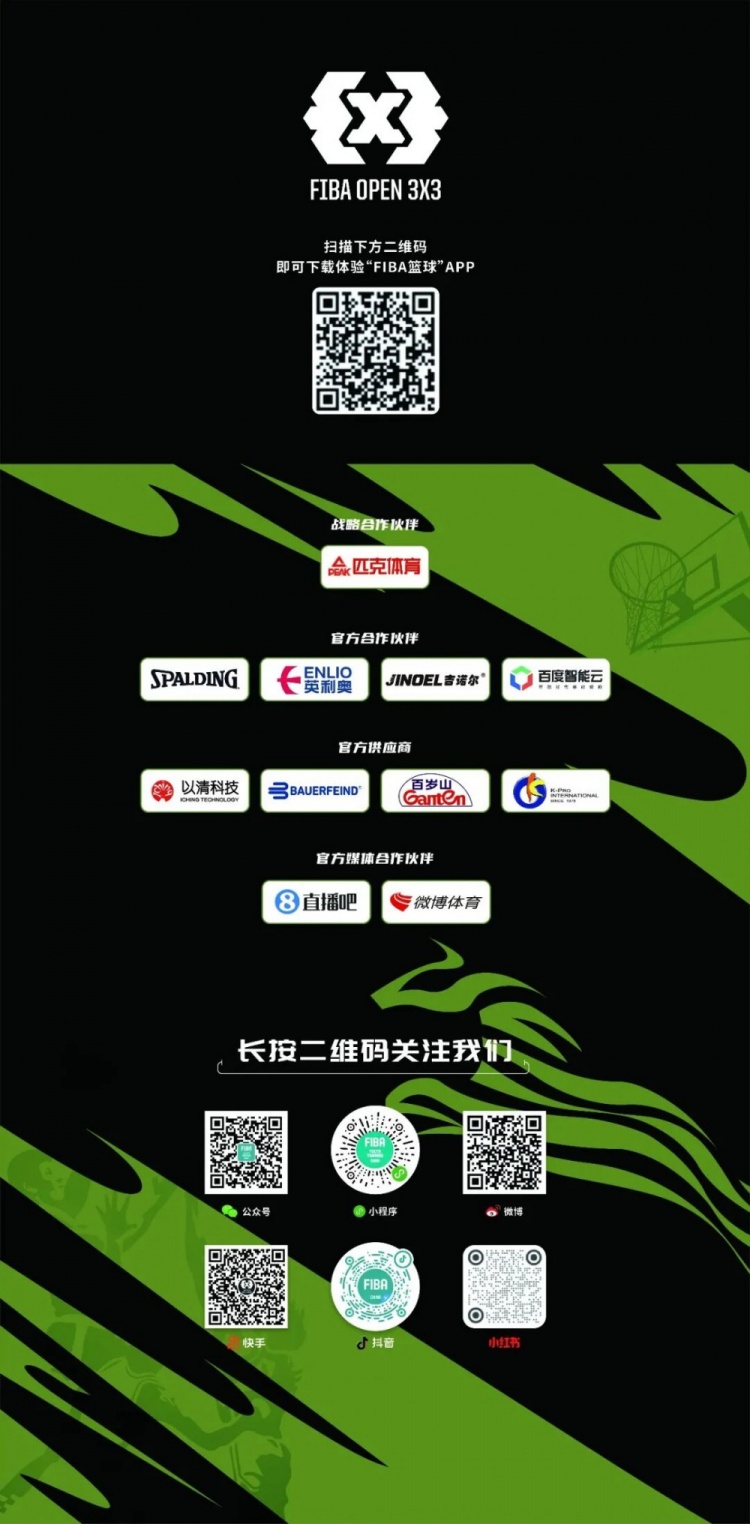 FIBA Open 3×3东胜分站战罢 黑色闪电与海底小纵队分获组别冠军